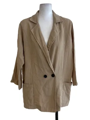 Latte Double Breasted Blazer
