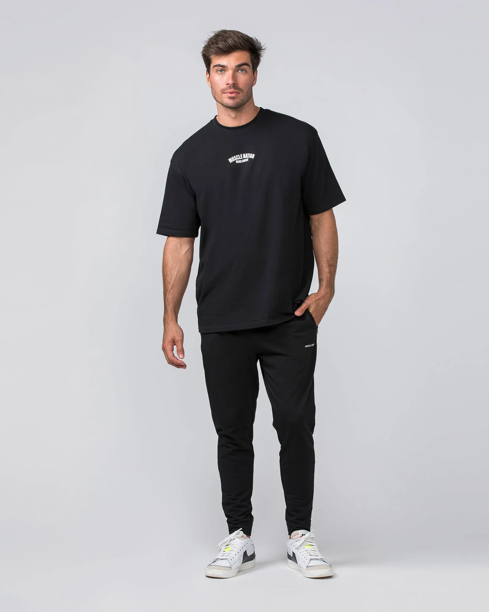 Legacy Training Tapered Jogger - Black (Black logo)