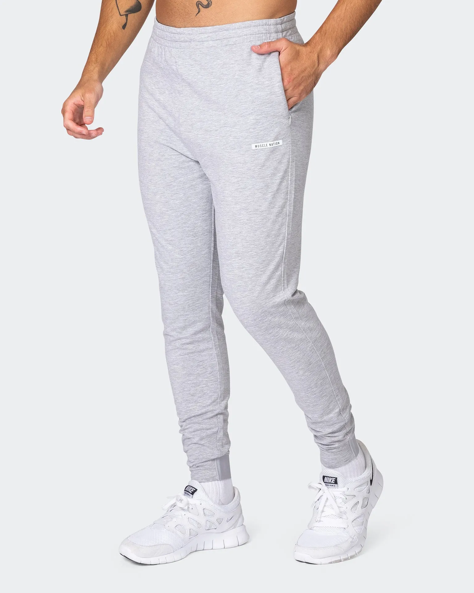 Legacy Training Tapered Jogger - Light Grey Marl