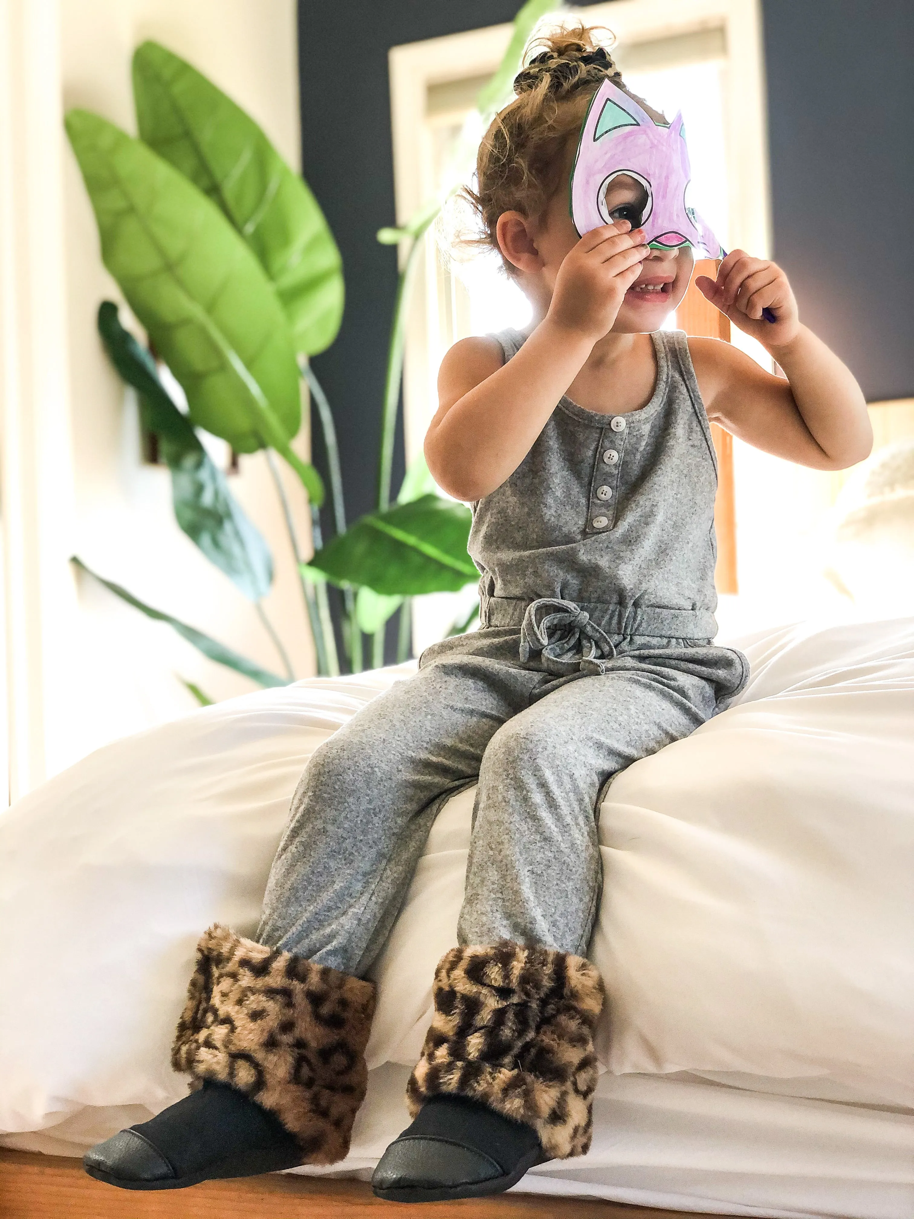 Leopard Print Faux Fur Boots