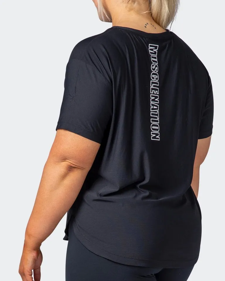 Level Up Training Tee - Black