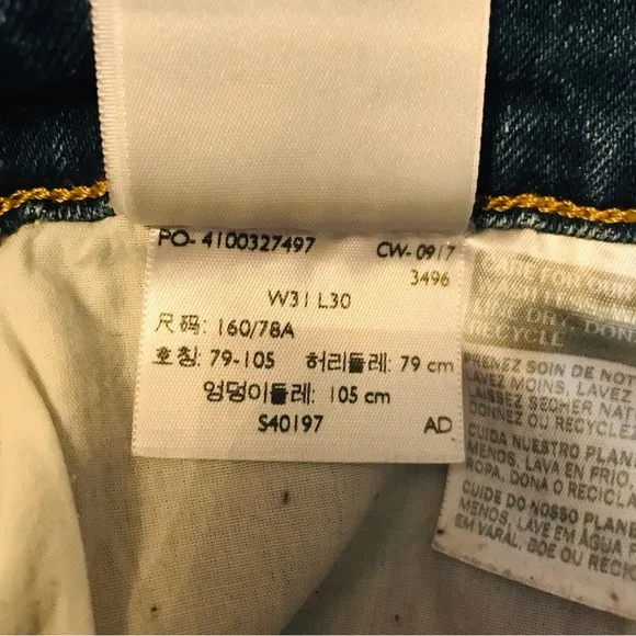 Levi’s Montana Sky Riders Patchwork Dostressed Jeans Women’s Size 31 12 Large