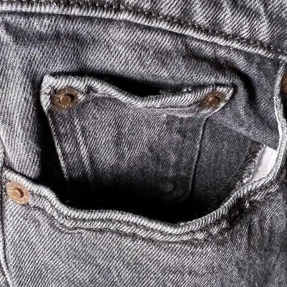 Levi's Premium SZ 27x28 Womens Wedgie Mid Rise Ankle Button Fly Jeans Stretch