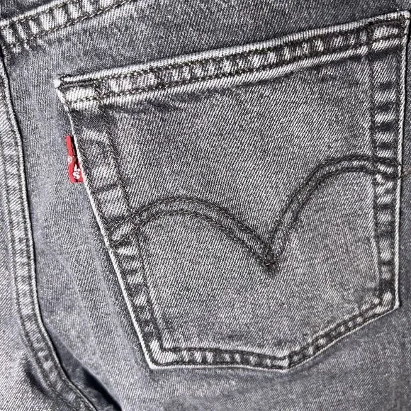 Levi's Premium SZ 27x28 Womens Wedgie Mid Rise Ankle Button Fly Jeans Stretch