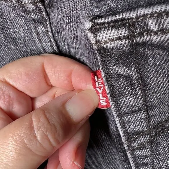 Levi's Premium SZ 27x28 Womens Wedgie Mid Rise Ankle Button Fly Jeans Stretch