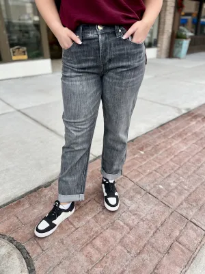 Liverpool Keeper Boyfriend Rolled Cuff Jeans in Park Drive