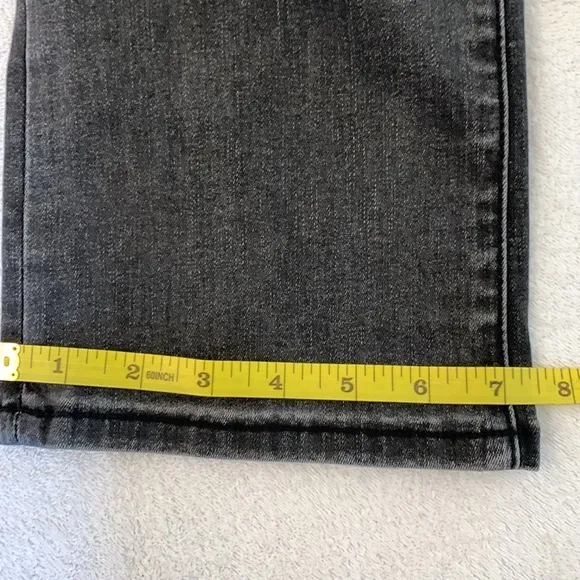 Lola, Kate Ash, High Rise, Straight Leg black distressed jeans, size 31/10