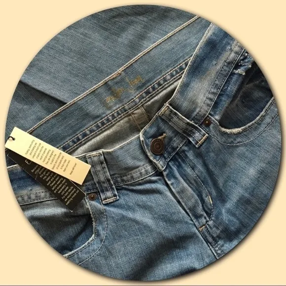 LONDON JEANS “Destruction” Processed Blue Jeans. Size 0, NWT!