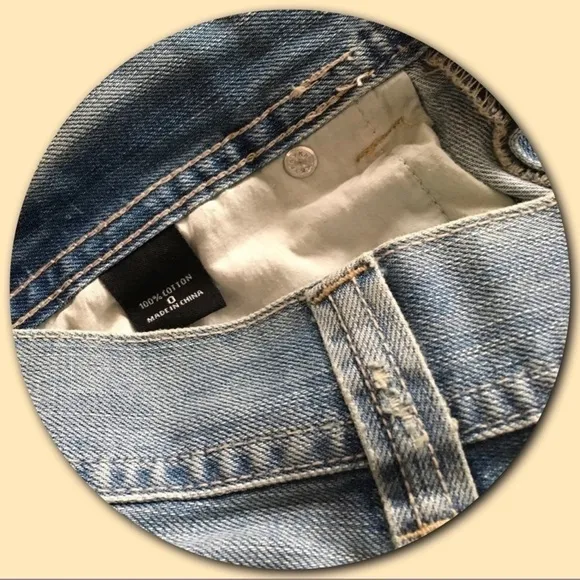 LONDON JEANS “Destruction” Processed Blue Jeans. Size 0, NWT!