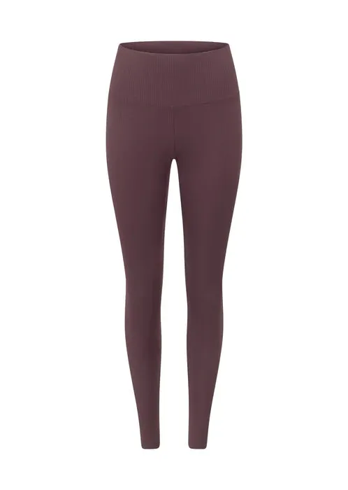 Lorna Jane Irresistible Luxe Rib Full Length Leggings - Amethyst Shadow