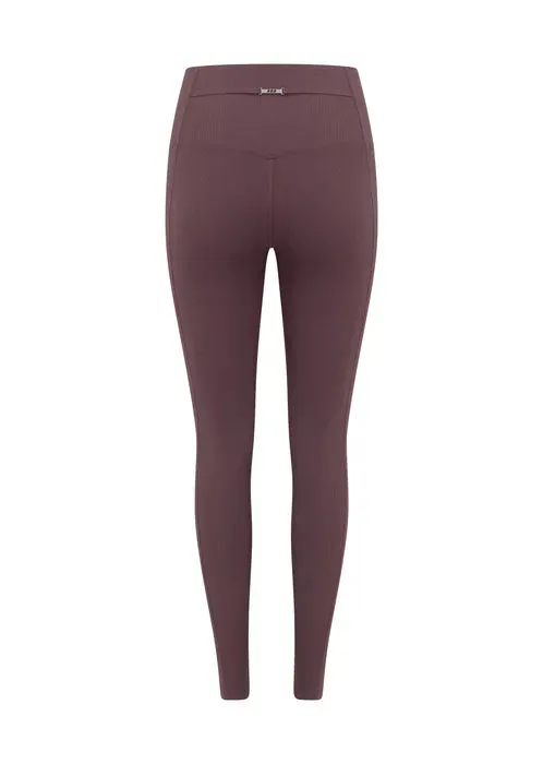 Lorna Jane Irresistible Luxe Rib Full Length Leggings - Amethyst Shadow