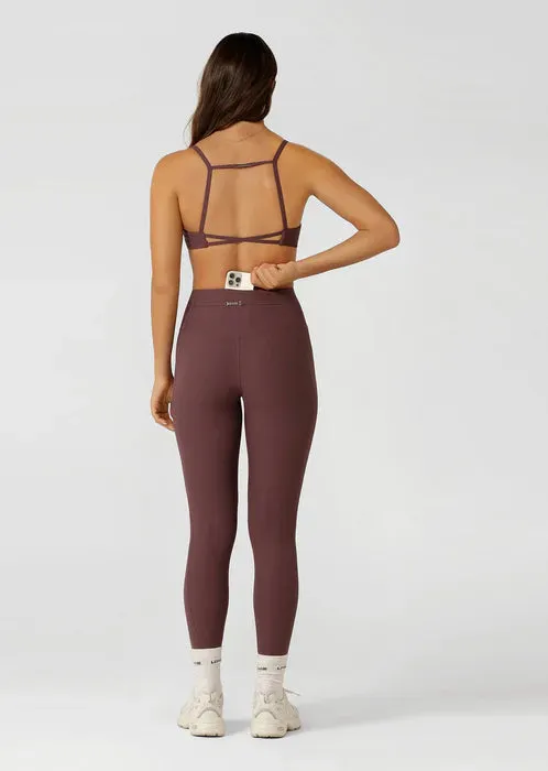 Lorna Jane Irresistible Luxe Rib Full Length Leggings - Amethyst Shadow