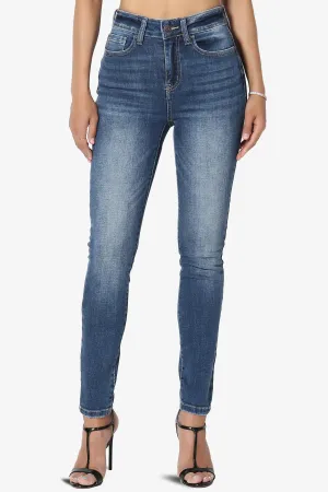 Louella High Rise Stretch Skinny Jeans in Dark
