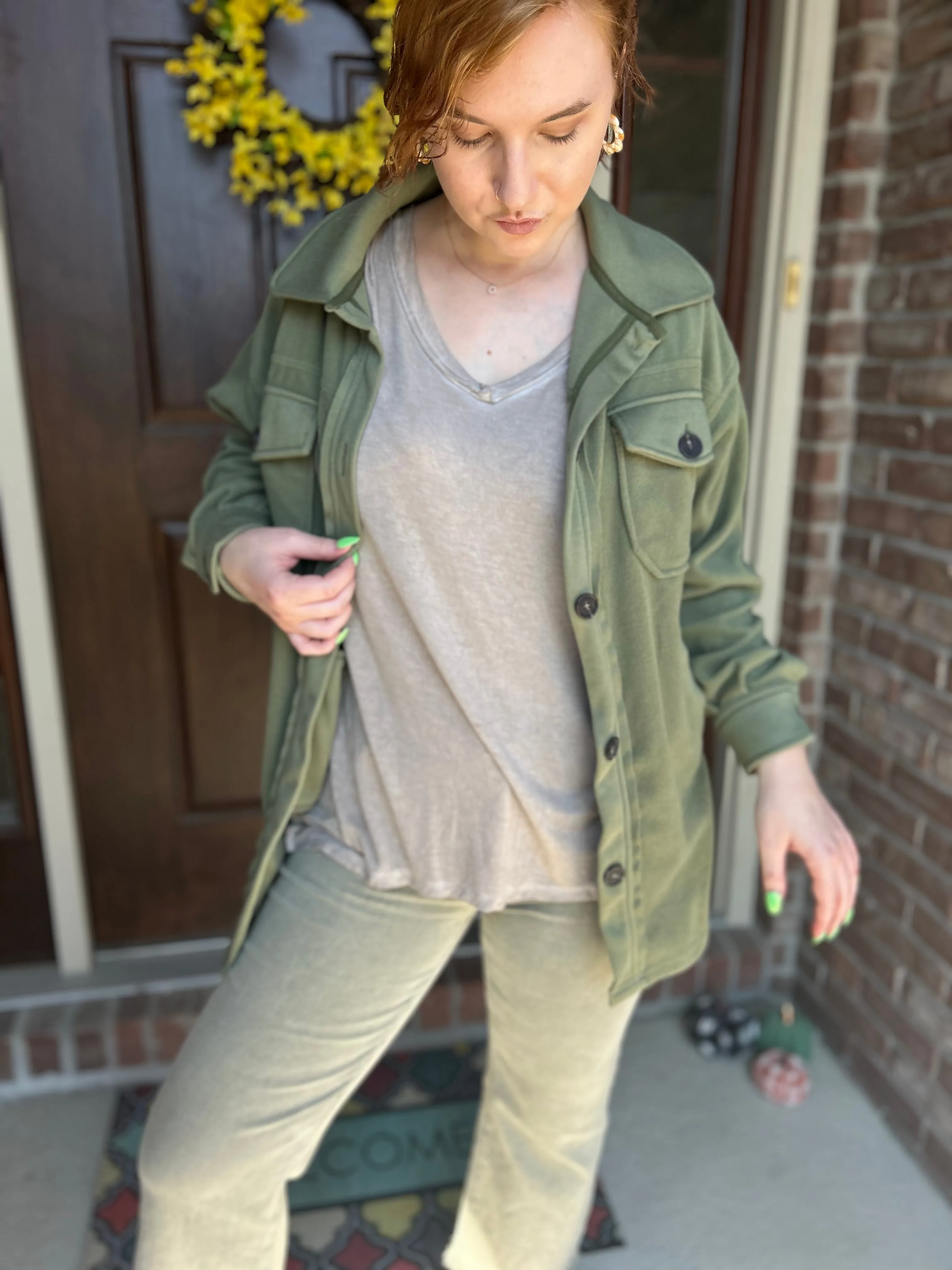 Love Story Shacket- Multi