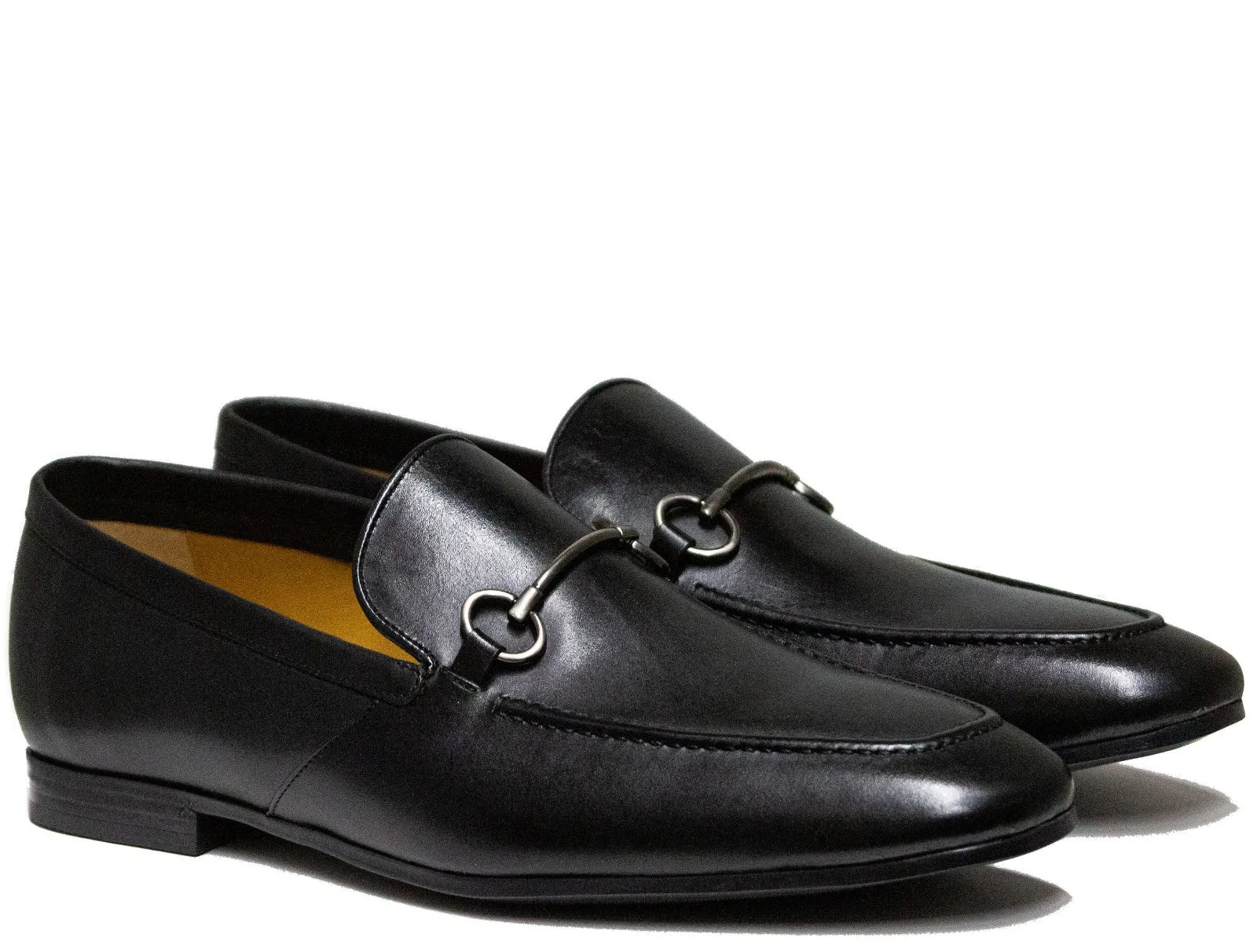 Luciana Men's Black Leather Dress Loafer 94721