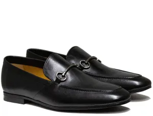 Luciana Men's Black Leather Dress Loafer 94721