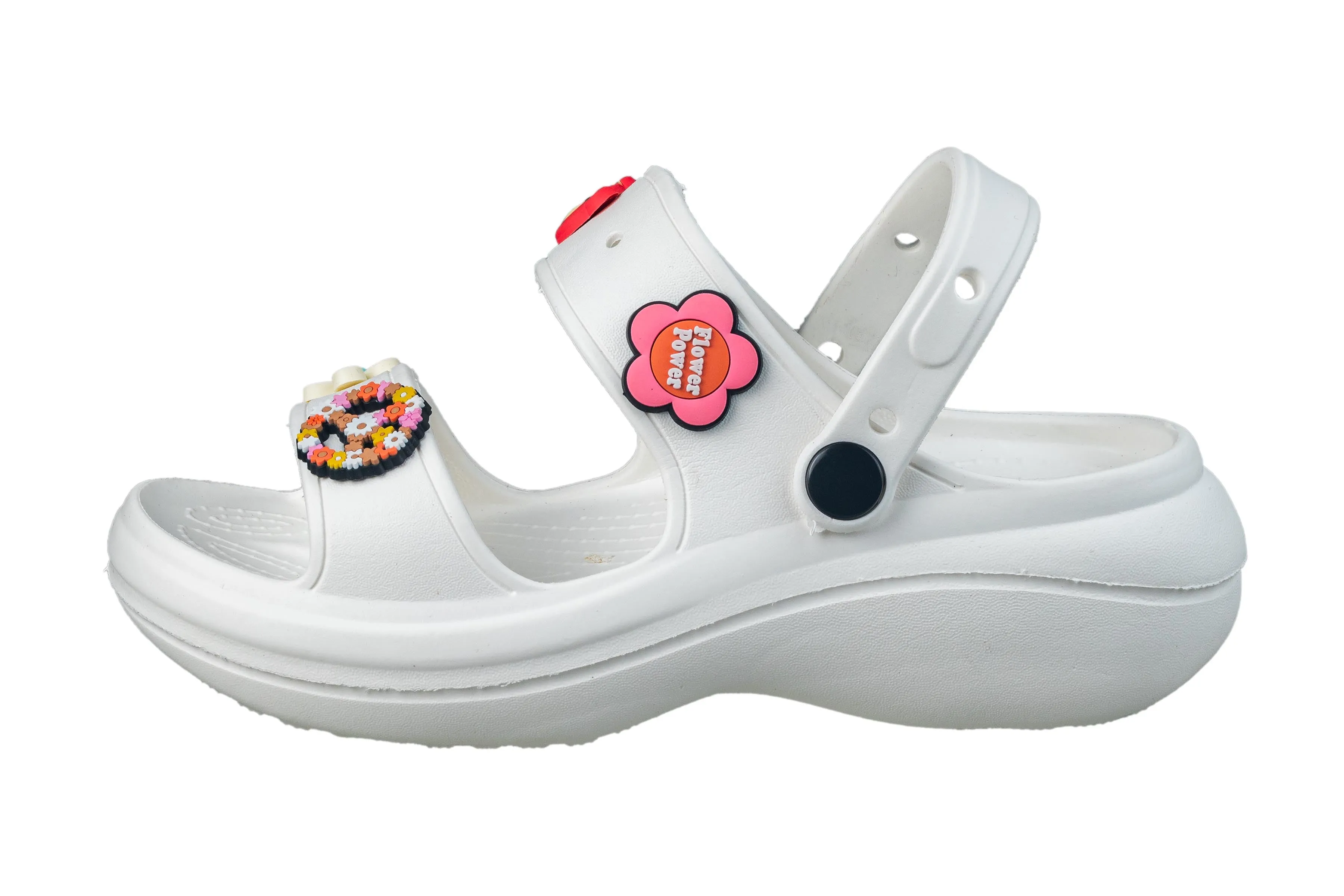 Maclin Ladies White Clogs