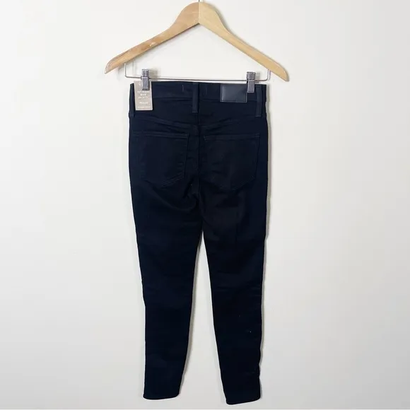 Madewell 10-inch High Waist Skinny Jeans In Black Frost Size 24 NWT