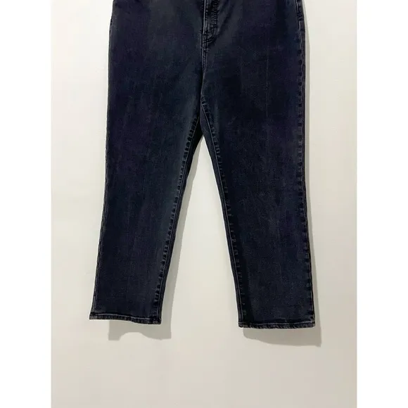 Madewell Faded Black Classic Straight Jeans Size 34