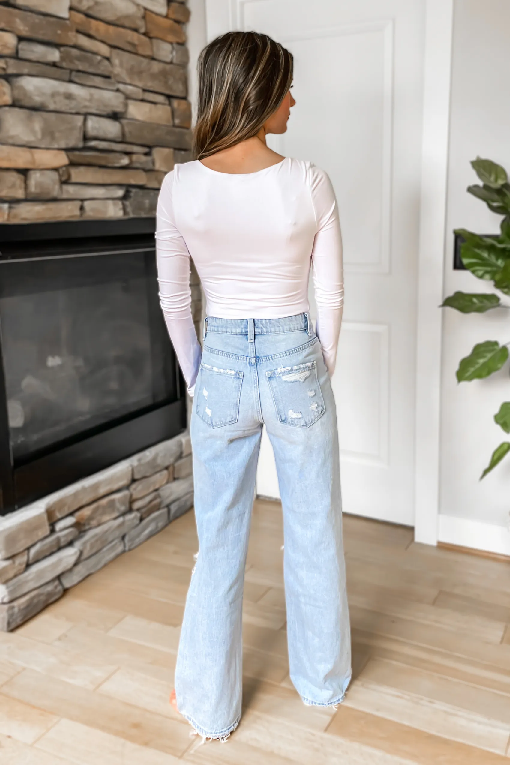 Madison 90's Vintage Flare Distressed Jeans - restock!