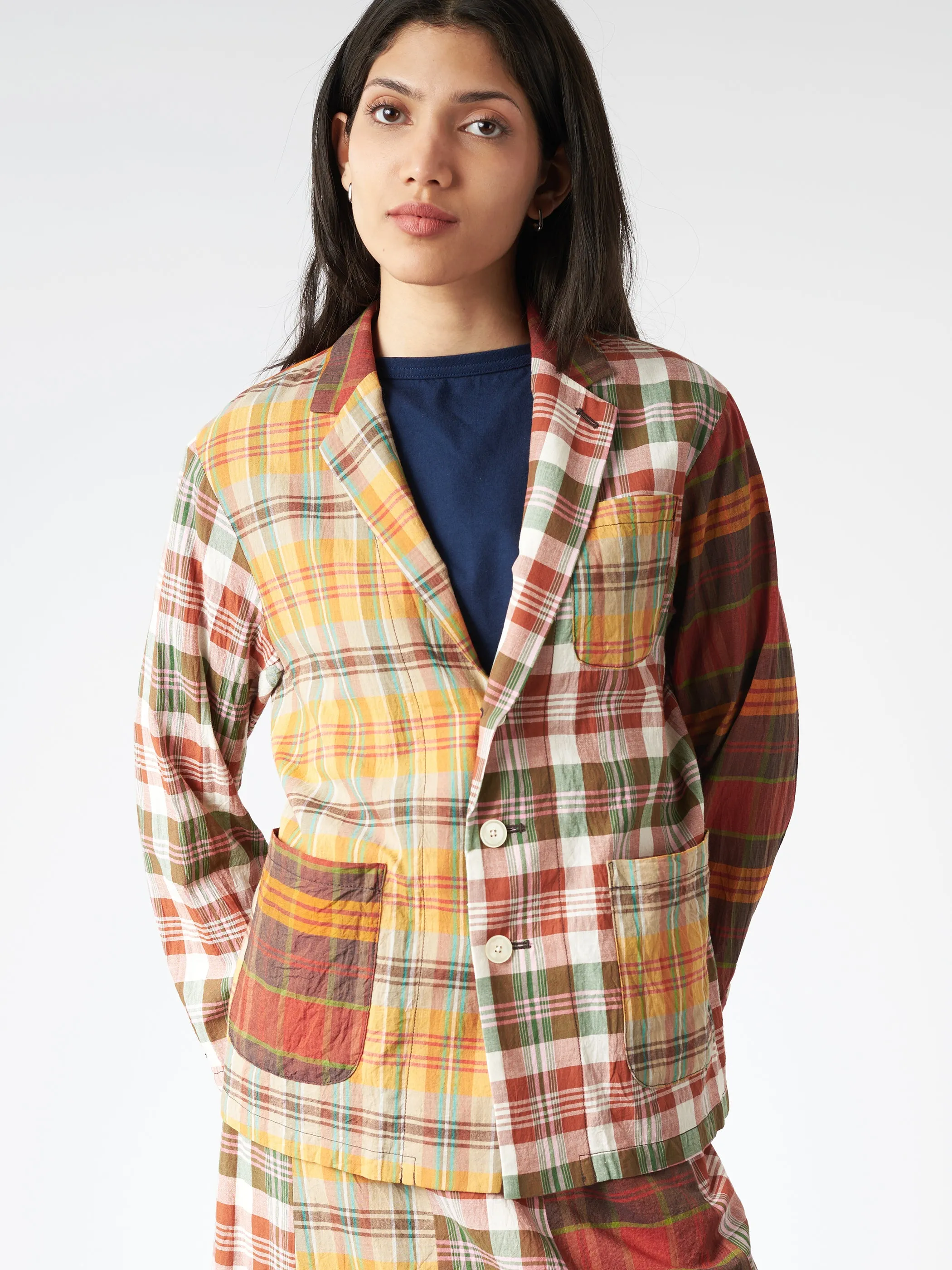 Madras Crazy Check Blazer