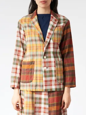 Madras Crazy Check Blazer