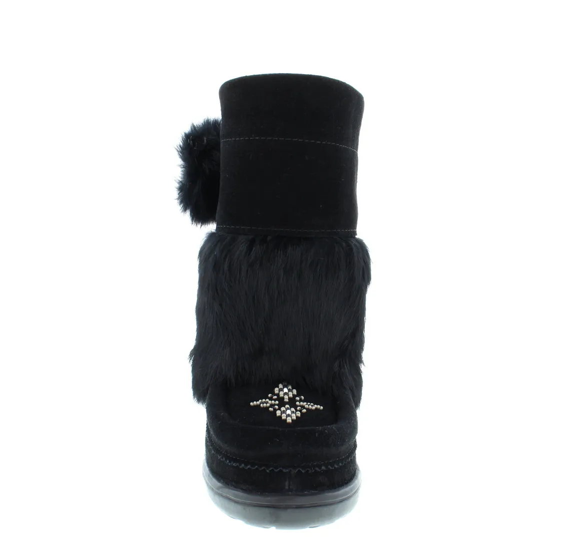 Manitobah Mukluks Kids Snowy Owlet - Black
