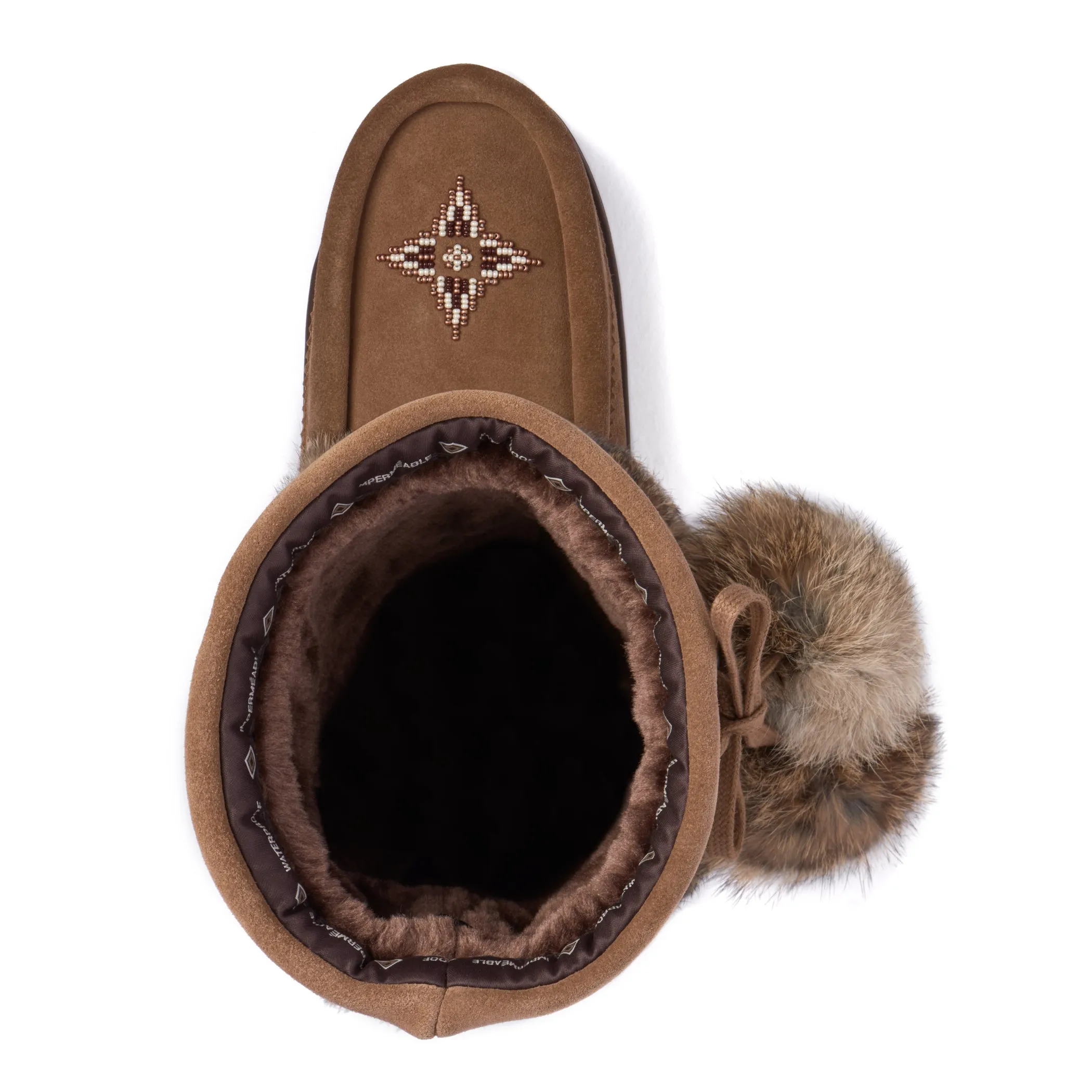 MANITOBAH MUKLUKS WOMEN'S WATERPROOF SNOWY OWL SUEDE MUKLUK BOOTS - OAK