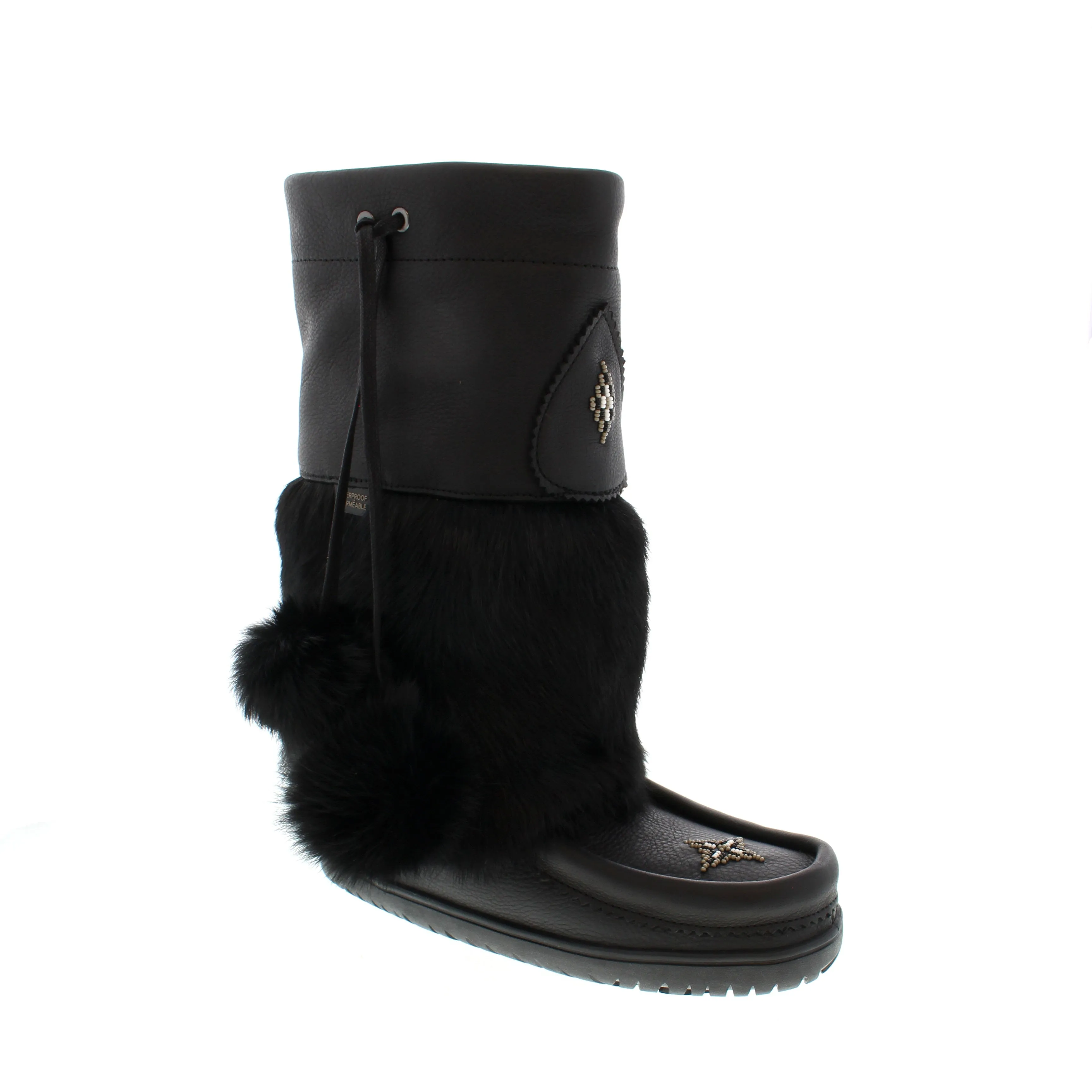 Manitobah Mukluks WTP Snowy Owl - Black