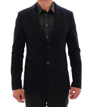 Marine blue slim fit blazer