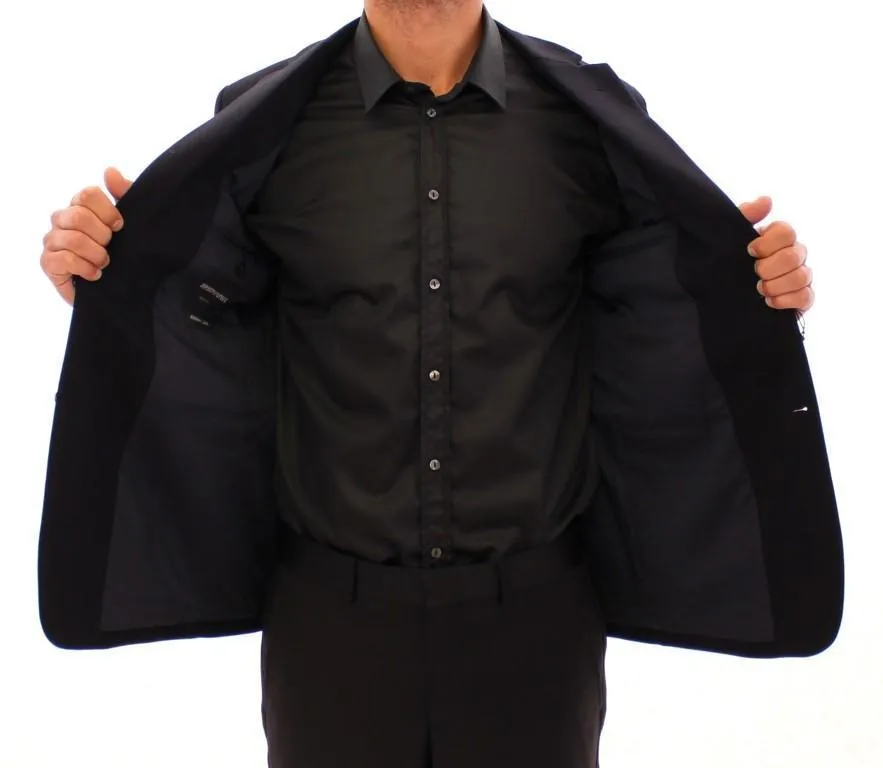 Marine blue slim fit blazer