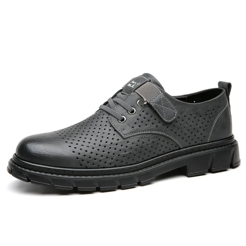 Men Genuine Leather Casual Shoes Luxury Brand Soft Mens Sneakers Breathable Moccasins Mens Walking Driving Shoes Zapatos Hombre