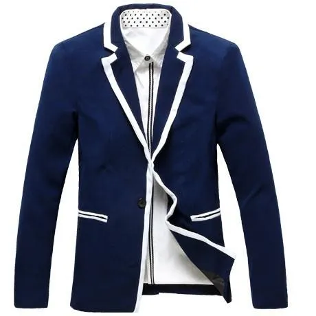 Men's Bordered Fashion Blazer