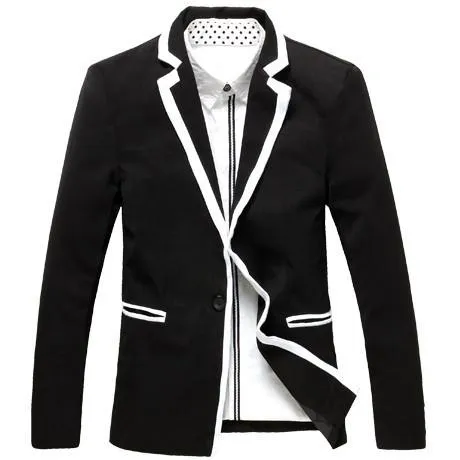 Men's Bordered Fashion Blazer