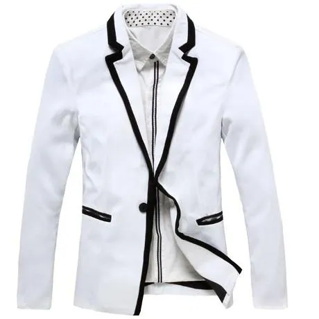 Men's Bordered Fashion Blazer