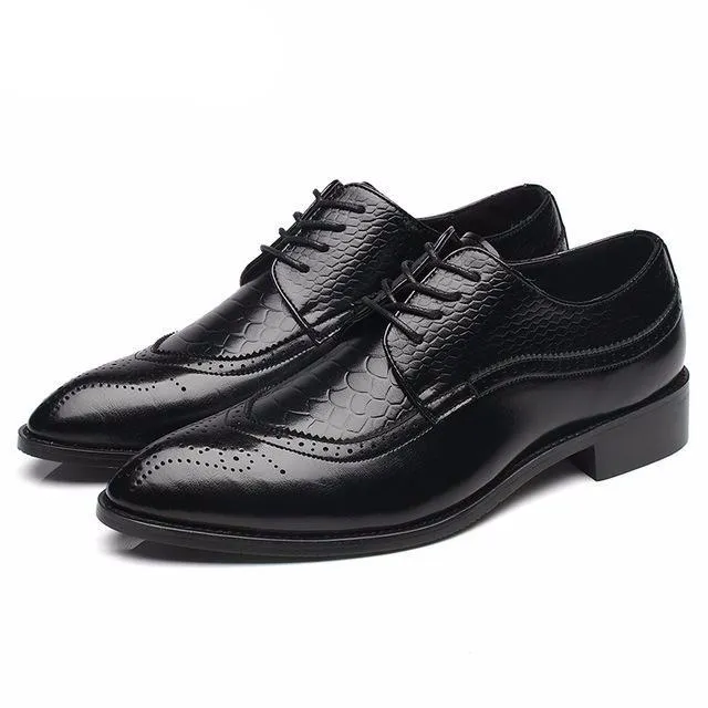 Men's Brock Casual Shoes Classic Business Dress Shoes Trend Pointed Men's Shoes