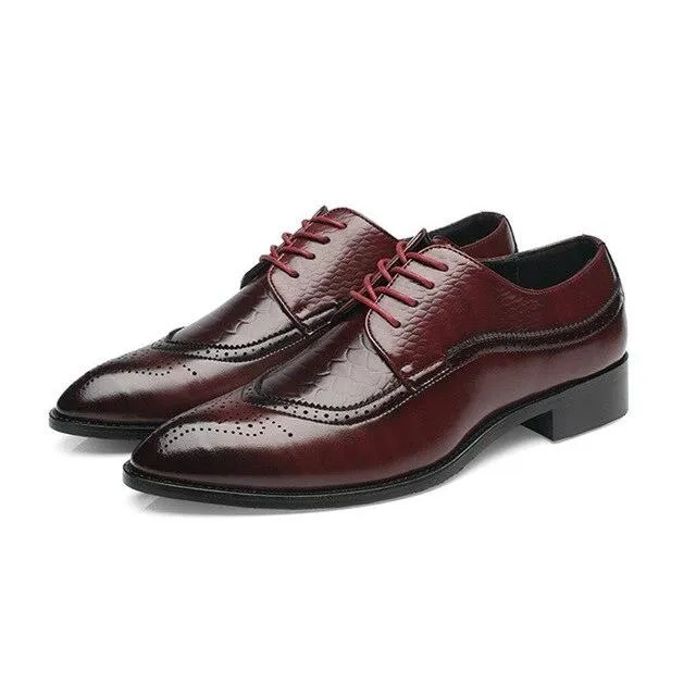Men's Brock Casual Shoes Classic Business Dress Shoes Trend Pointed Men's Shoes
