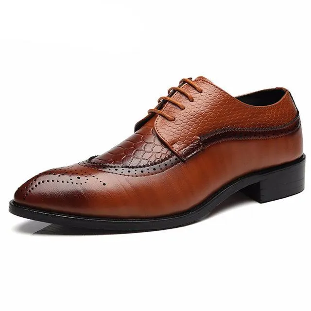 Men's Brock Casual Shoes Classic Business Dress Shoes Trend Pointed Men's Shoes