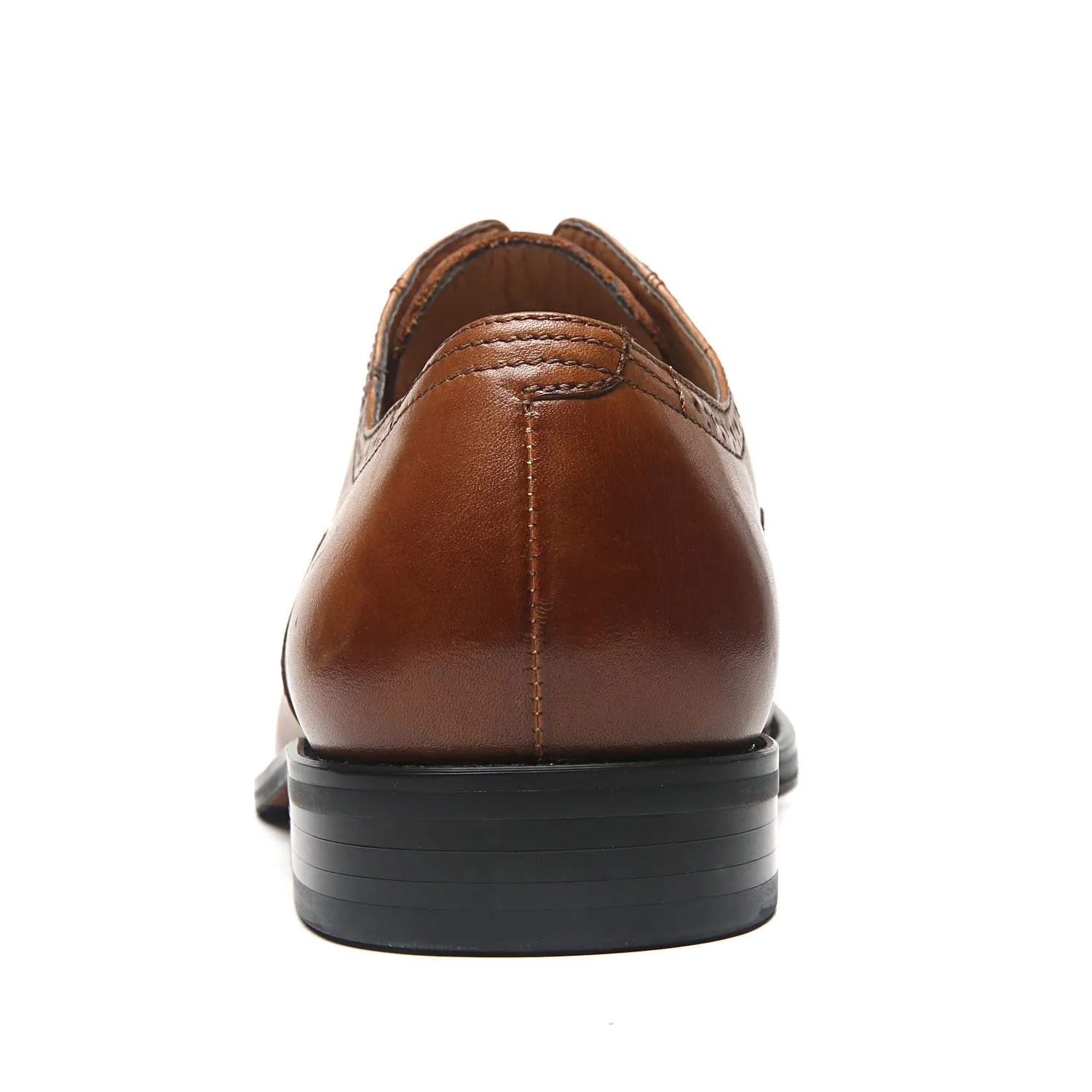 Men's Cap Toe Lace up Oxford Dress Shoes Posh-1-tan