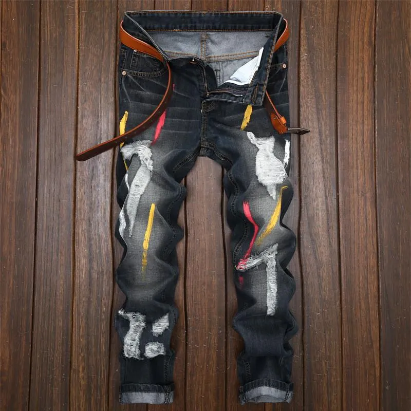 Men's Designer Distressed Jeans