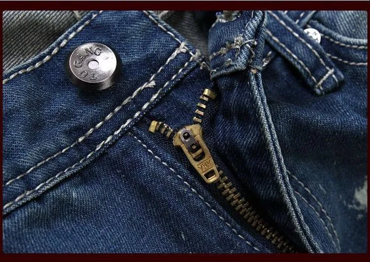 Men's Distressed Hole Jeans