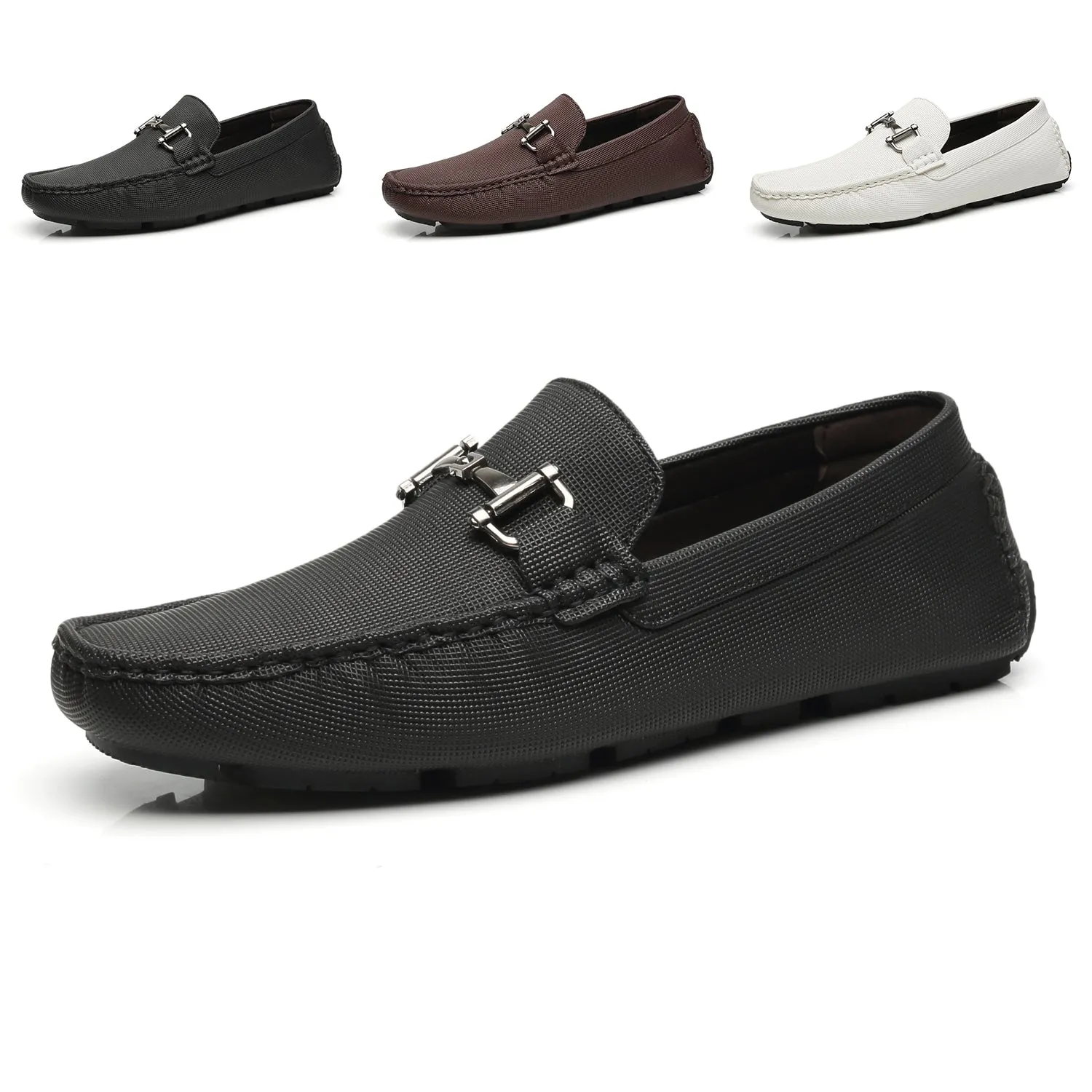 Men's Driving Moccasins Rover-1-black