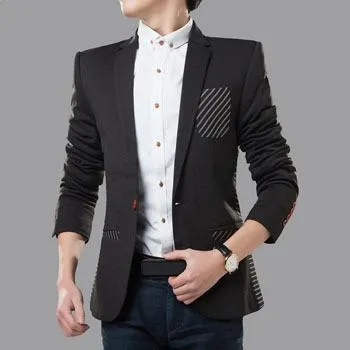 Men's Fashion Blazer With Pocket Design