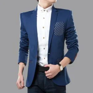 Men's Fashion Blazer With Pocket Design
