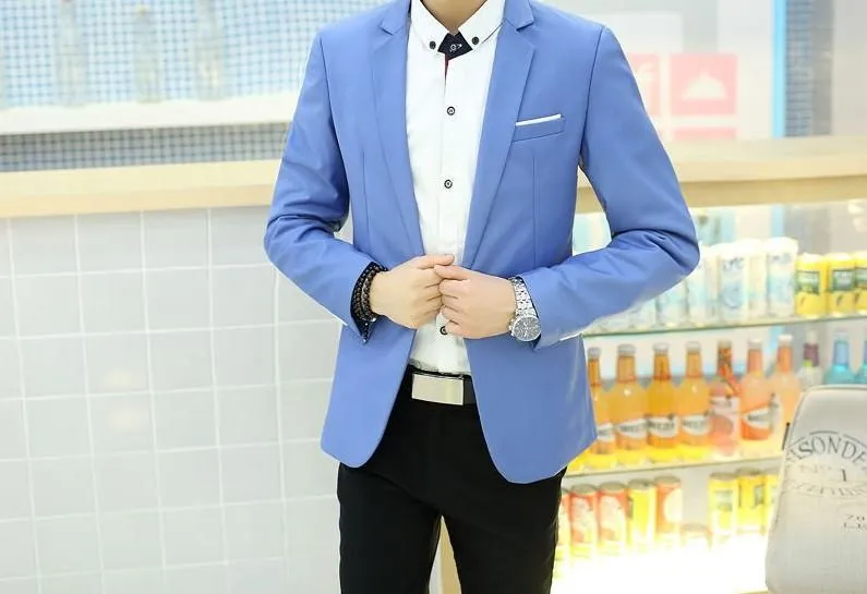Men's Fashion Pocket Design Blazer