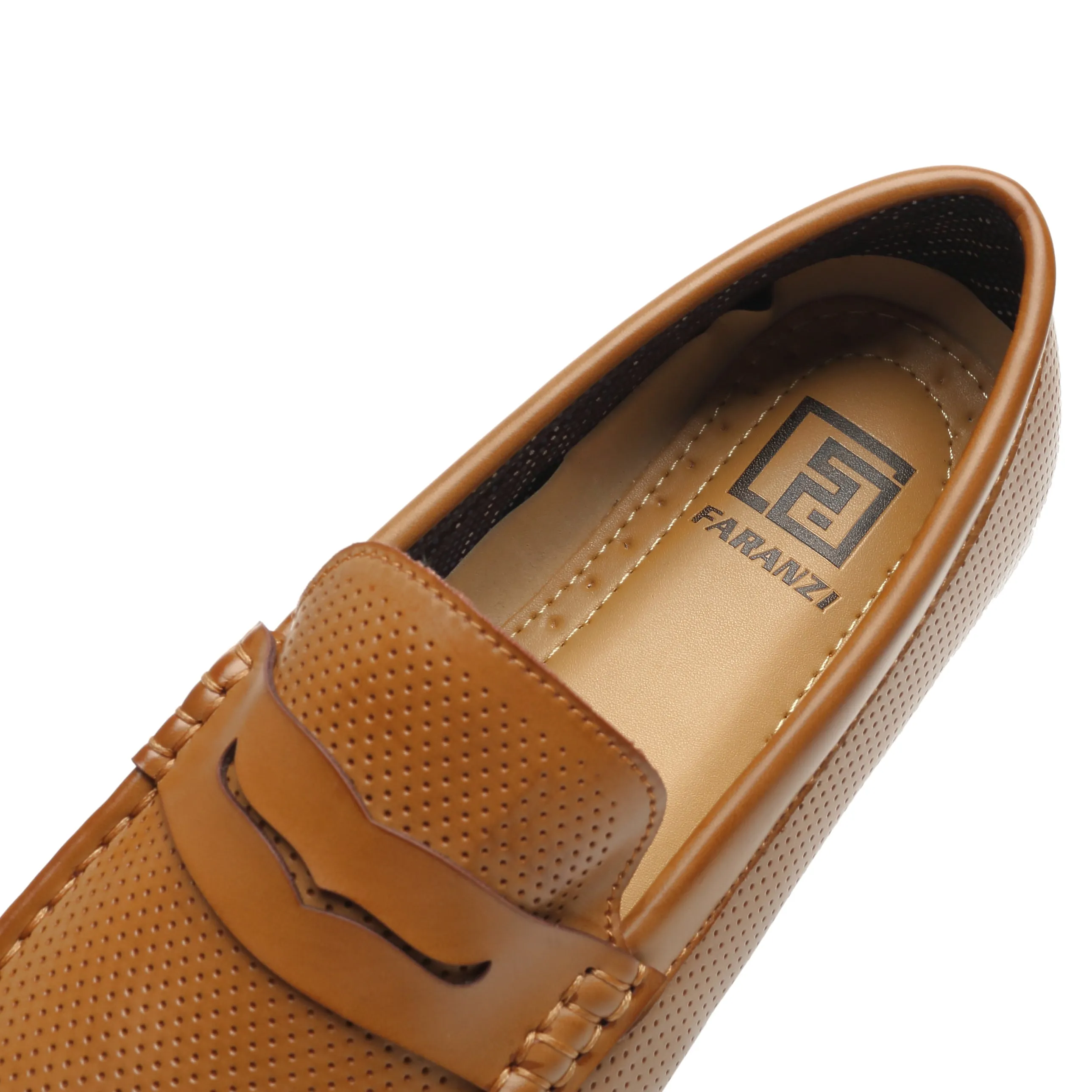 Men's Penny loafers Driving Moccasins Serpent-1-tan