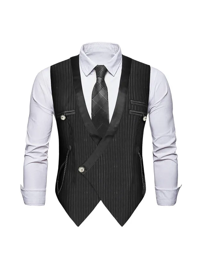 Men's Steampunk Victorian Renaissance Waistcoat Vest Business Suit Vest