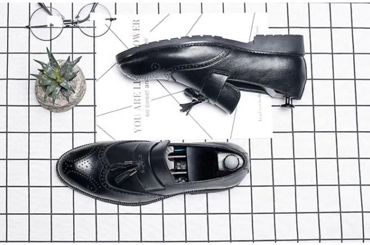 Men's Vintage Brogue Dress Shoes Up To Size 11