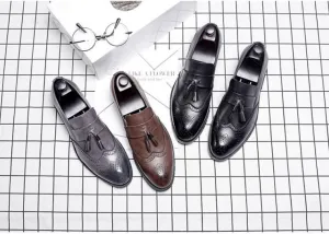Men's Vintage Brogue Dress Shoes Up To Size 11