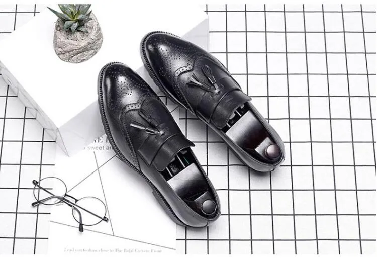 Men's Vintage Brogue Dress Shoes Up To Size 11